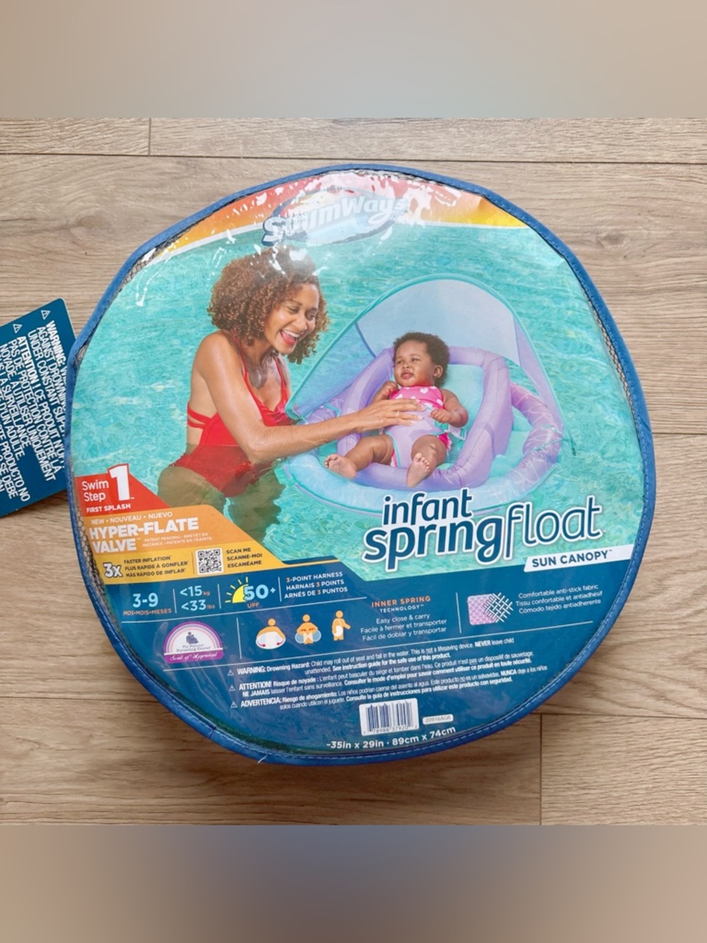 SwimWays Infant Spring Float with Sun Canopy 3-9 months